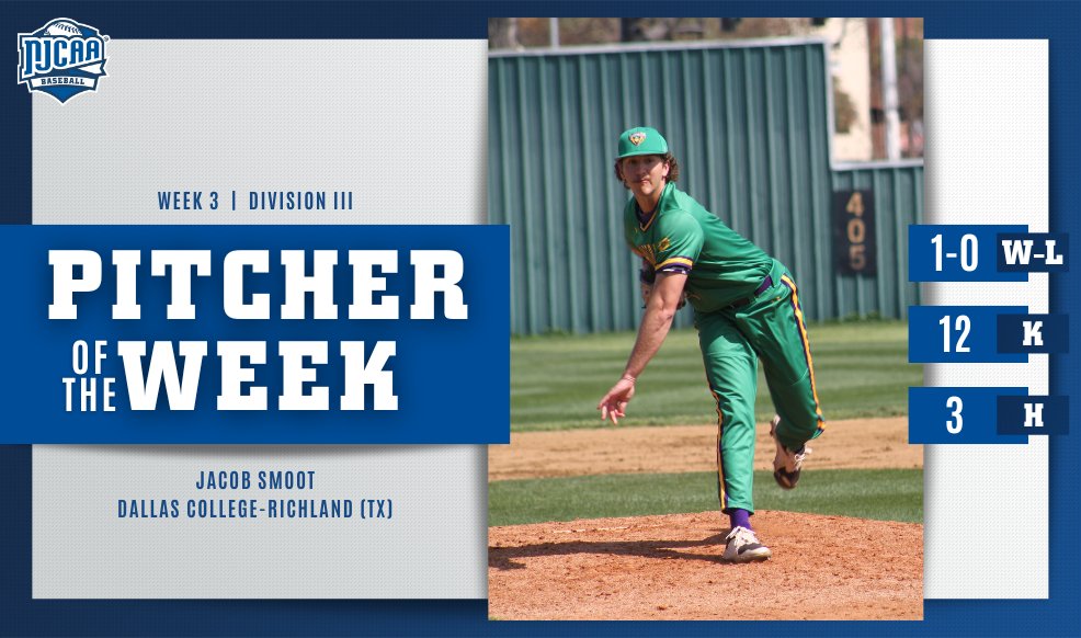 Smoot Named National Pitcher of the Week