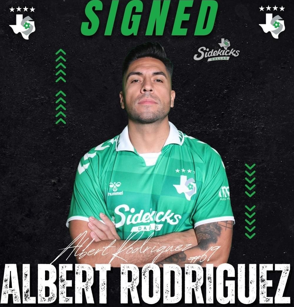 The Dallas Sidekicks have announced the signing of forward, Albert Rodriguez.
