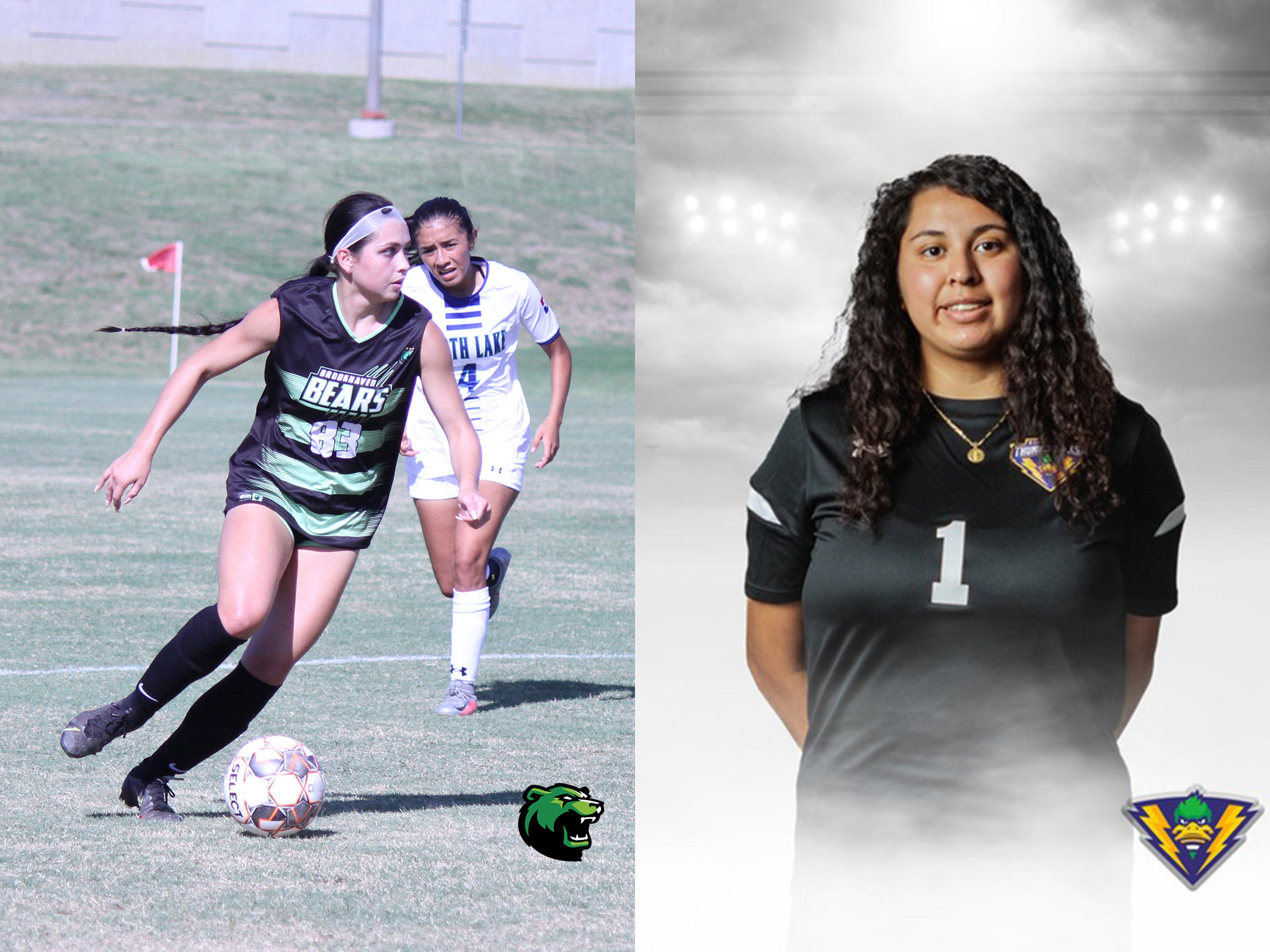 Dallas College Brookhaven's Kaley Robison and Dallas College Richland's Ilce Miranda have been named the Dallas Athletic Conference women's soccer Players of the Week.