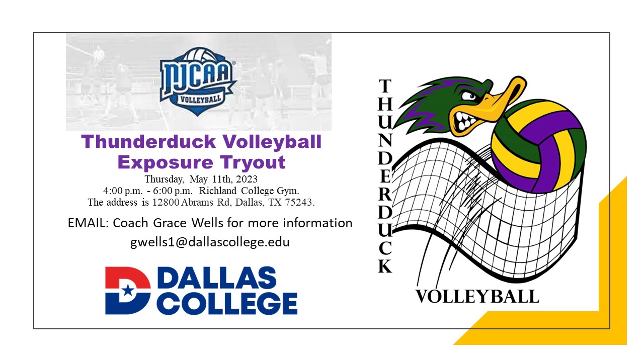 Thunderduck Volleyball Tryout May 11